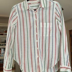 Xirena Striped Button-down Shirt